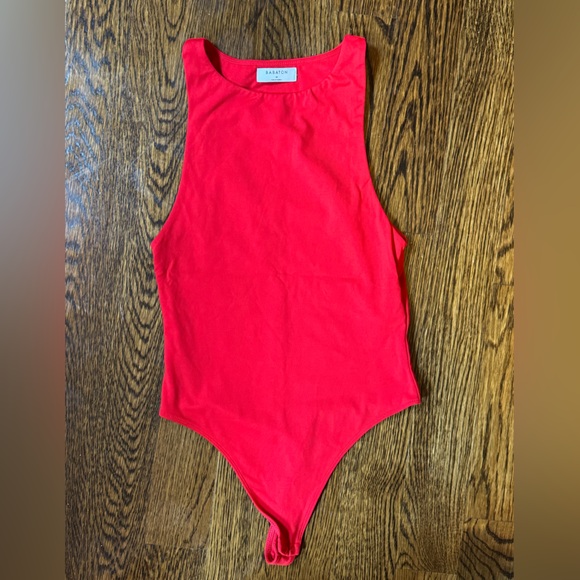 Babaton Tops - Babaton bright red bodysuit
